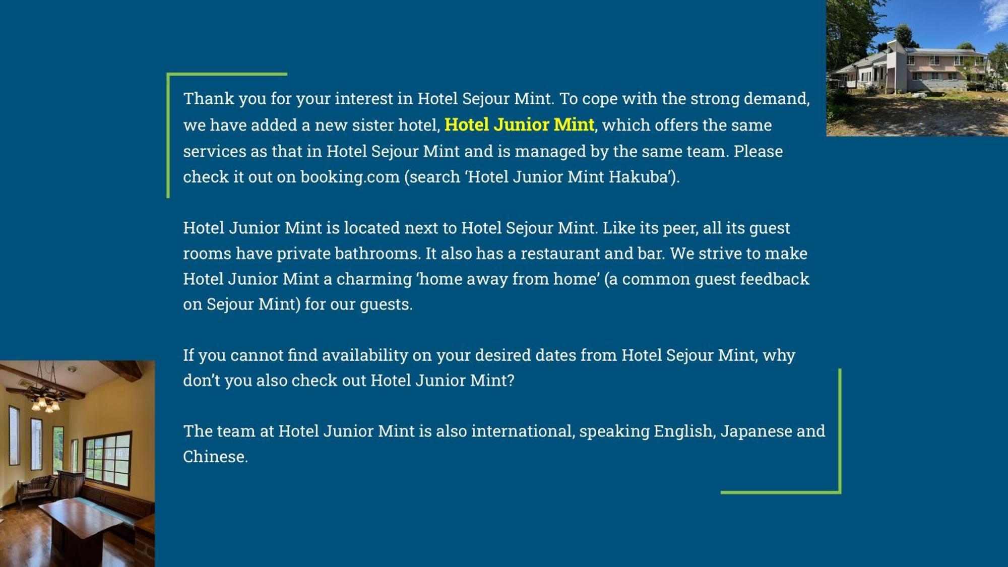 Hotel Sejour Mint Hakuba Buitenkant foto